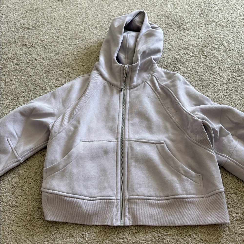 Lululemon cropped scuba in lavender